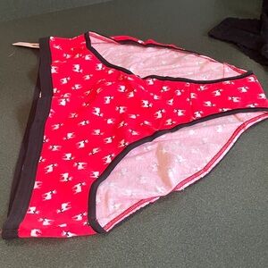 Red and Black Patterned Underwear